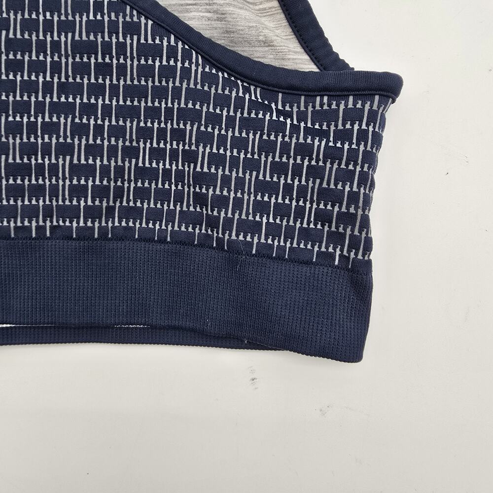 Athleta Sports Bra Womens Small Blue Gray Reversible Racerback Double Layer - Picture 8 of 11